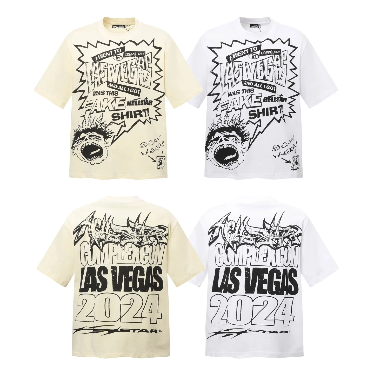 703# /White I P54 In Stock Hellstar 、 T （fabric):32 240 Sizes（size）：S-M- L- X L （colour）： /White